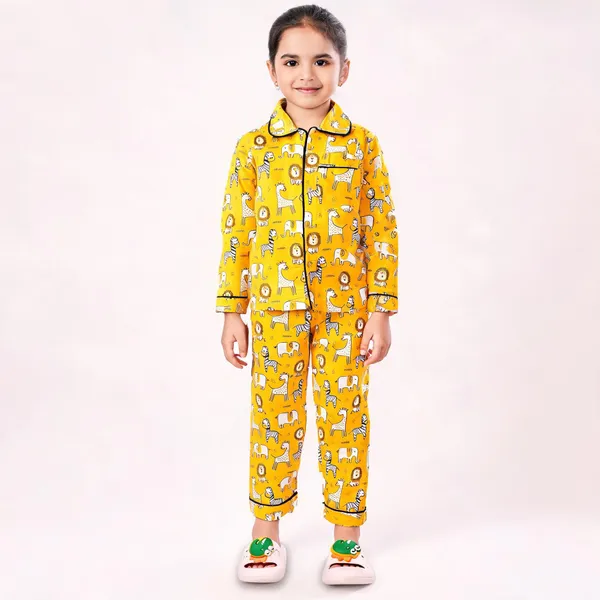 Yellow_Cotton_Relaxed_Fit_Printed_Nightwear_For_Girls