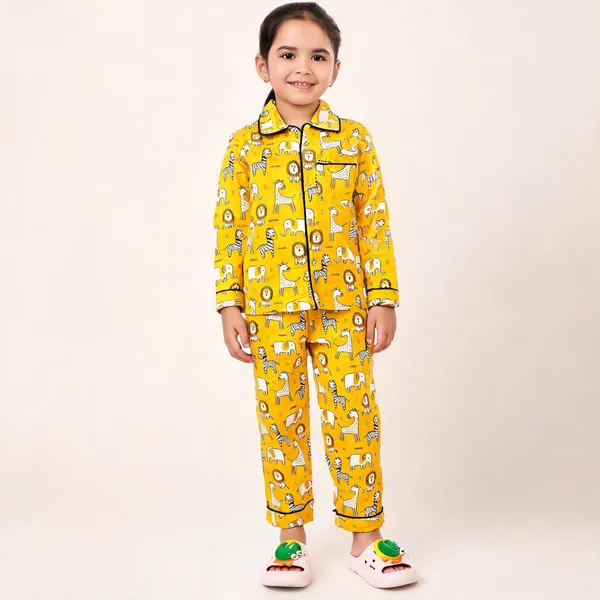Yellow_Cotton_Relaxed_Fit_Printed_Nightwear_For_Girls