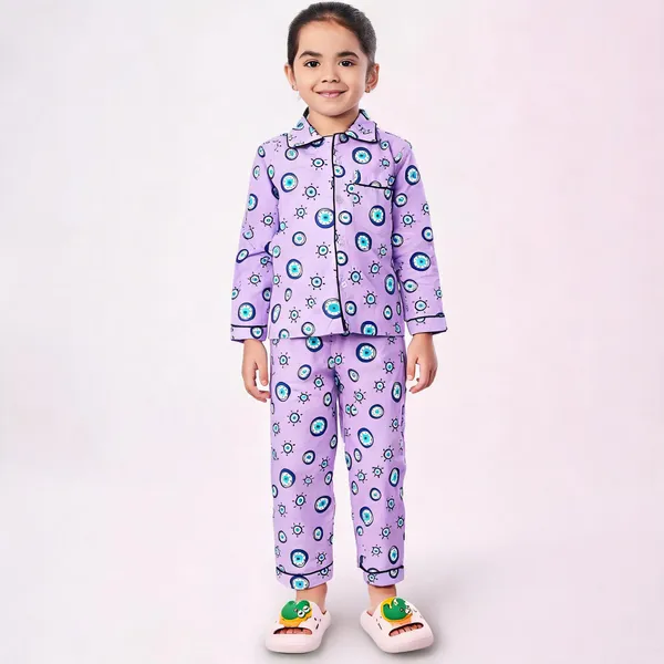 Purple_Cotton_Printed_Nightwear_For_Girls
