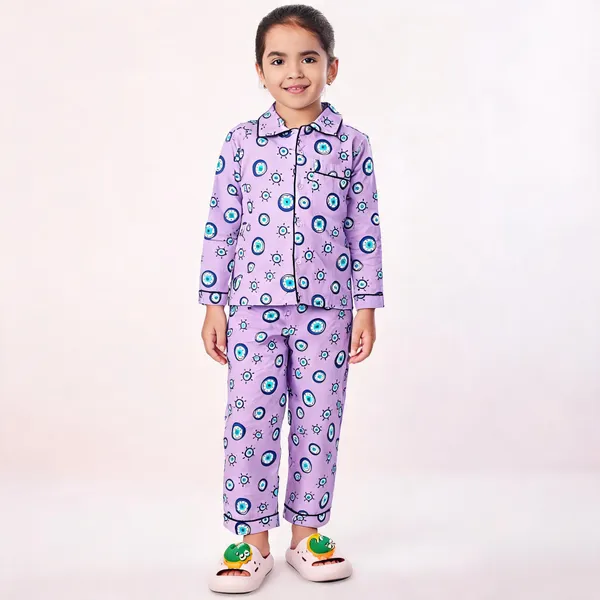 Purple_Cotton_Printed_Nightwear_For_Girls