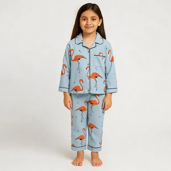 Blue_Cotton_Printed_Nightwear_For_Girls
