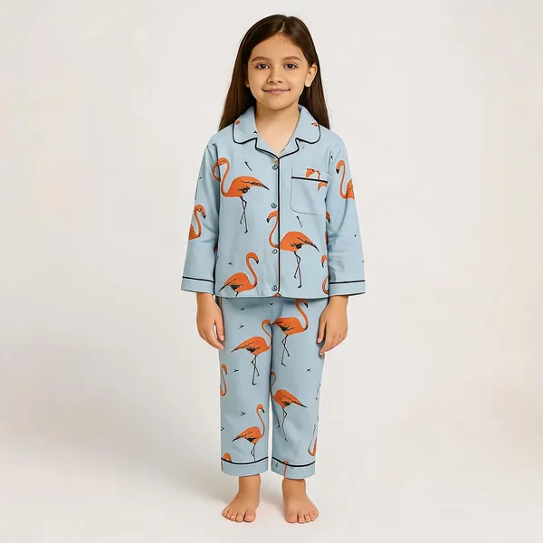 Blue_Cotton_Printed_Nightwear_For_Girls