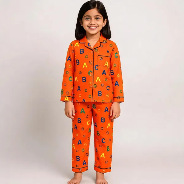 Orange_Cotton_Printed_Full_Sleeve_Nightwear_For_Girls