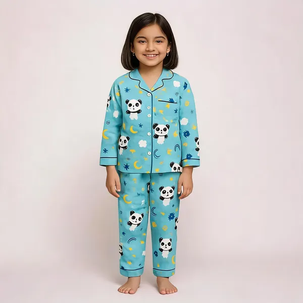 Blue_Cotton_Printed_Nightwear_For_Girls
