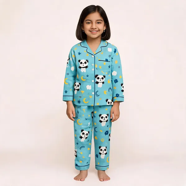 Blue_Cotton_Printed_Nightwear_For_Girls