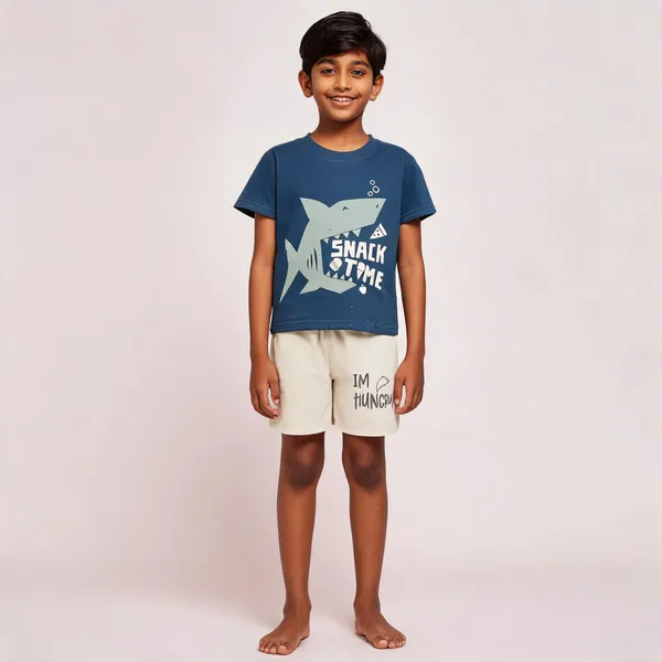 Grey_Cotton_Printed_T-Shirt_Shorts_Set_For_Boys_Pack_Of_2