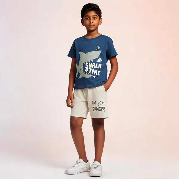 Grey_Cotton_Printed_T-Shirt_Shorts_Set_For_Boys_Pack_Of_2