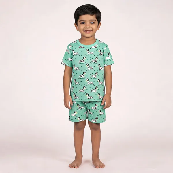 Green_Cotton_Printed_Half_Sleeve_Nightwear_For_Boys_Pack_Of_2