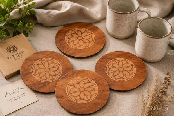 Wooden_Floral_Pattern_Coaster_And_Trivet_Set