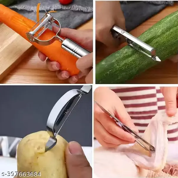 Stainless_Steel_Vegetable_Peeler_And_Cutter_Set