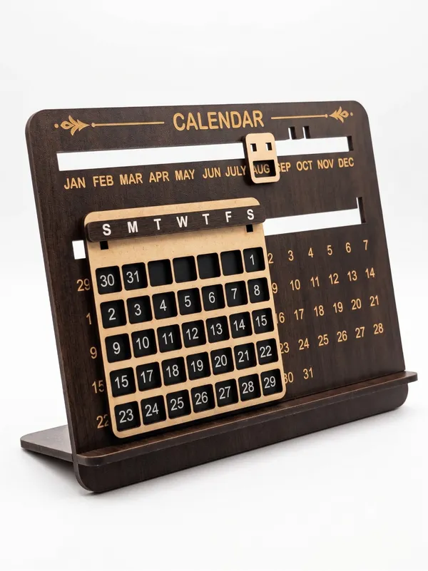 Wooden_Perpetual_Desktop_Calendar