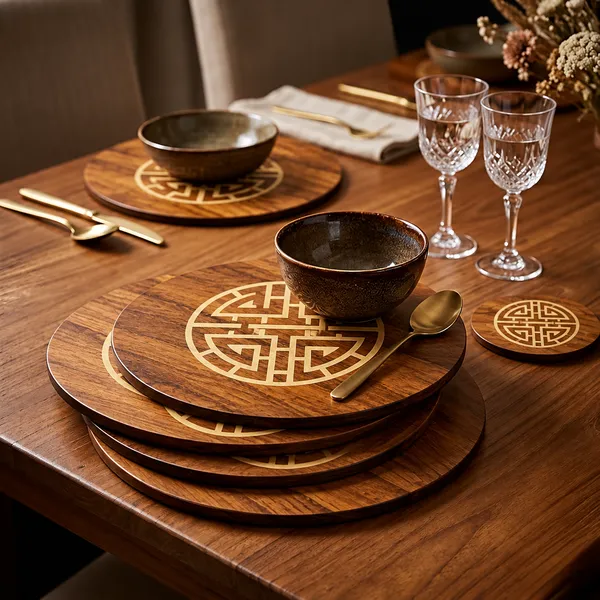 Wooden_Geometric_Pattern_Trivet_And_Coffee_Coaster_Set
