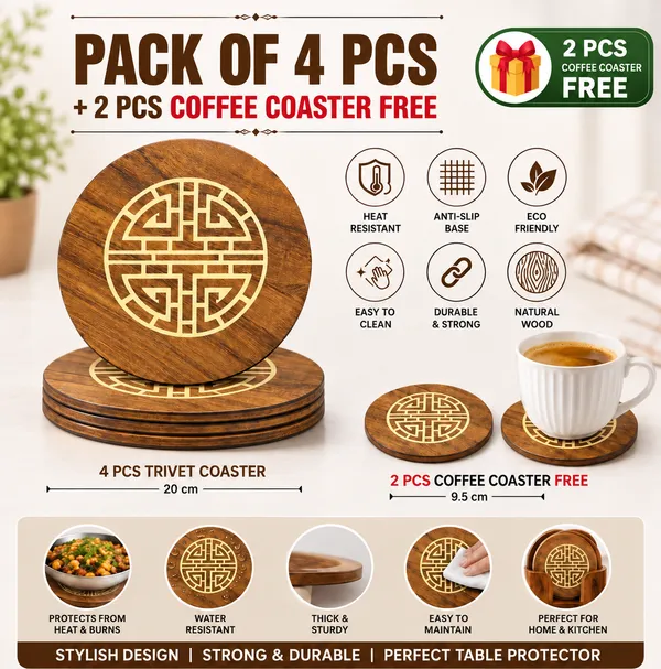 Wooden_Geometric_Pattern_Trivet_And_Coffee_Coaster_Set