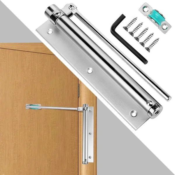 Silver_Surface_Mounted_Door_Closer_With_Installation_Kit