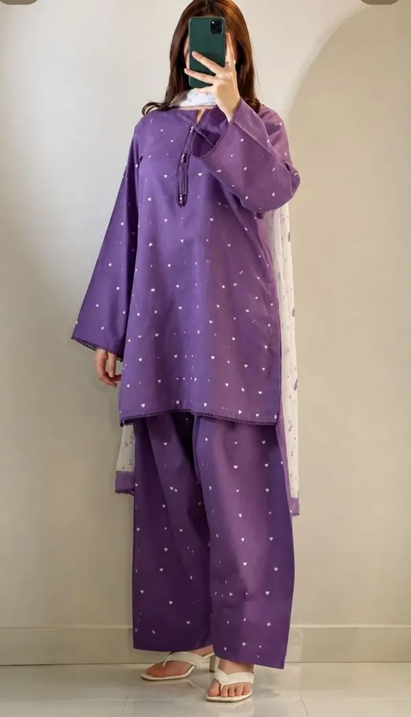 Purple_Cotton_Silk_Straight_Kurta_Set_For_Women