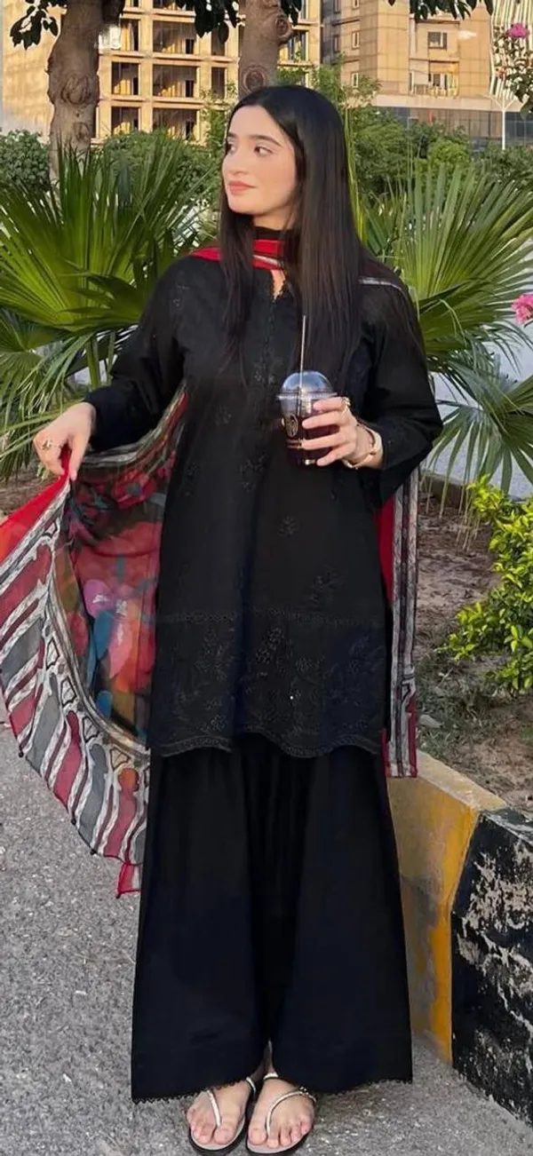 Black_Rayon_Straight_Embroidered_Kurta_Palazzo_Dupatta_Set_For_Women
