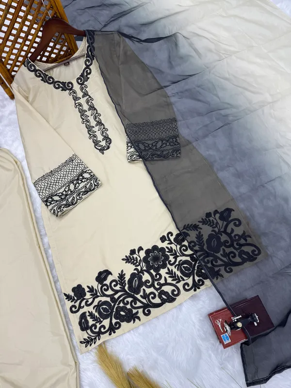 Cream_Crepe_Silk_Straight_Floral_Embroidered_Kurta_Set_For_Women