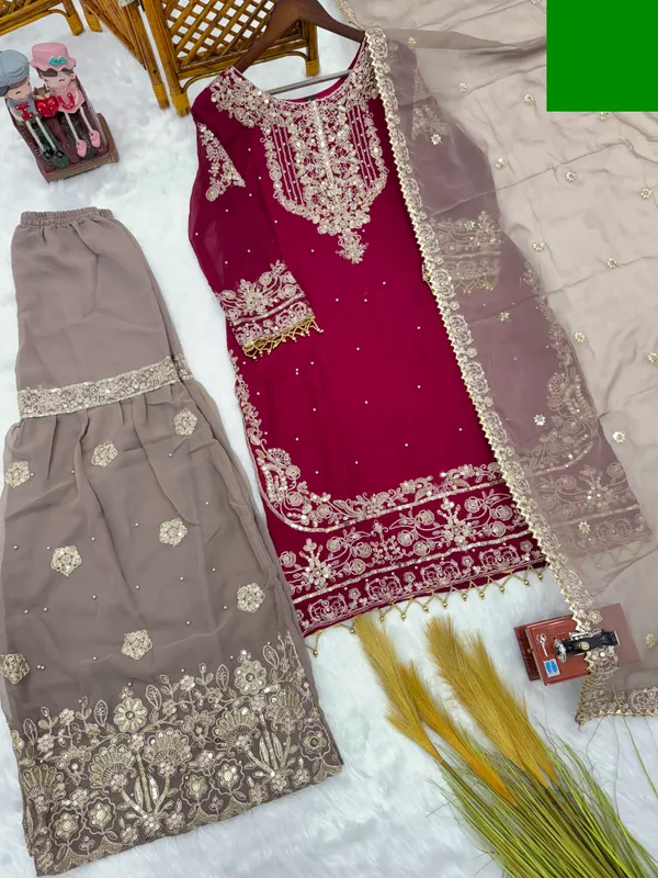 Maroon_Georgette_Embroidered_Sharara_Suit_For_Women
