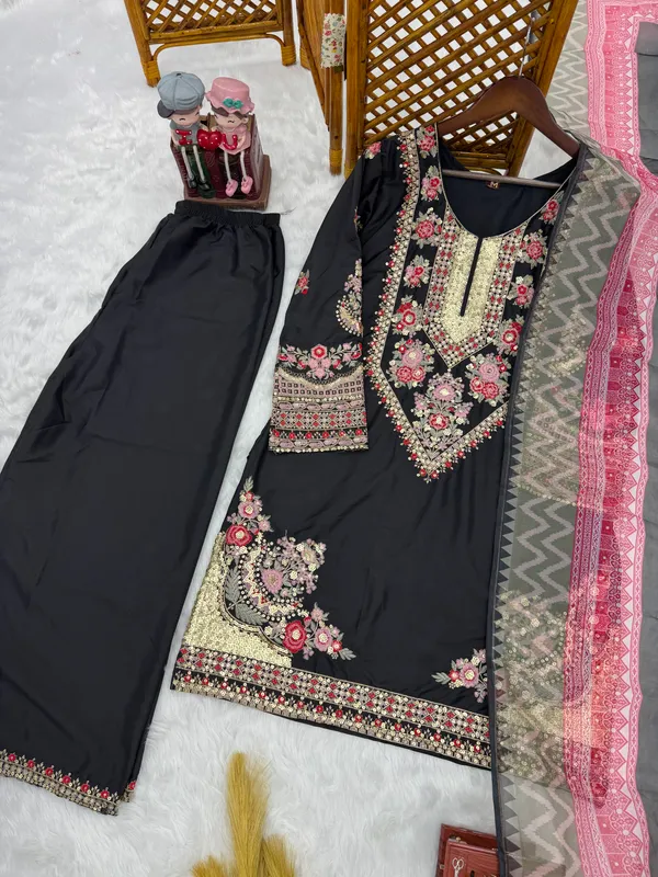 Black_Crepe_Silk_Straight_Embroidered_Salwar_Suit_Set_For_Women