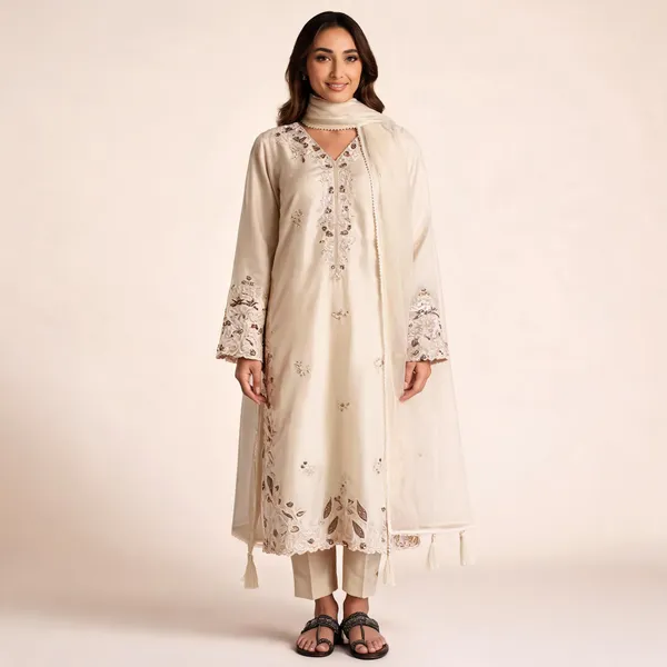White_Cotton_Silk_Straight_Embroidered_Kurta_Pants_Dupatta_Set_For_Women