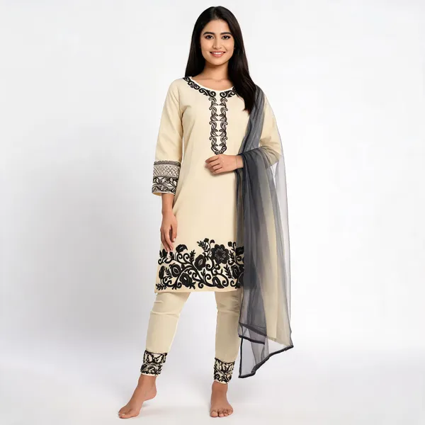 Cream_Crepe_Silk_Straight_Floral_Embroidered_Kurta_Set_For_Women