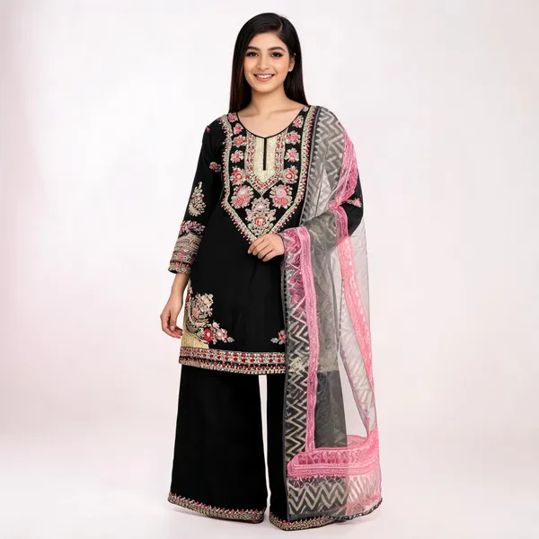 Black_Crepe_Silk_Straight_Embroidered_Salwar_Suit_Set_For_Women