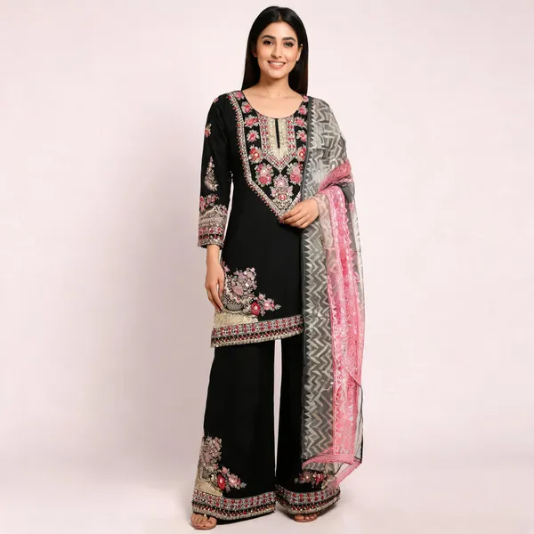 Black_Crepe_Silk_Straight_Embroidered_Salwar_Suit_Set_For_Women