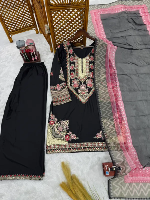 Black_Crepe_Silk_Straight_Embroidered_Salwar_Suit_Set_For_Women
