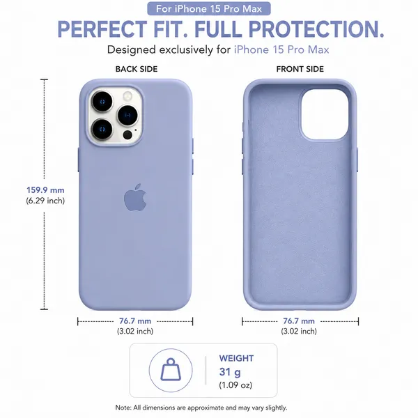 Lavender_Silicone_Protective_Phone_Case_For_Iphone_15_Pro_Max