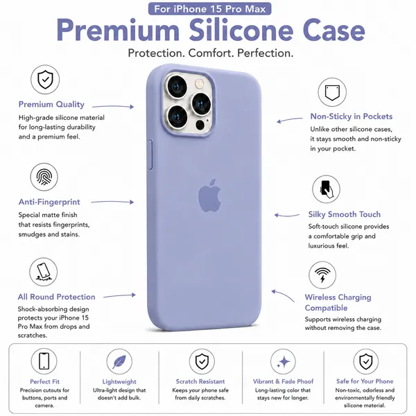 Lavender_Silicone_Protective_Phone_Case_For_Iphone_15_Pro_Max
