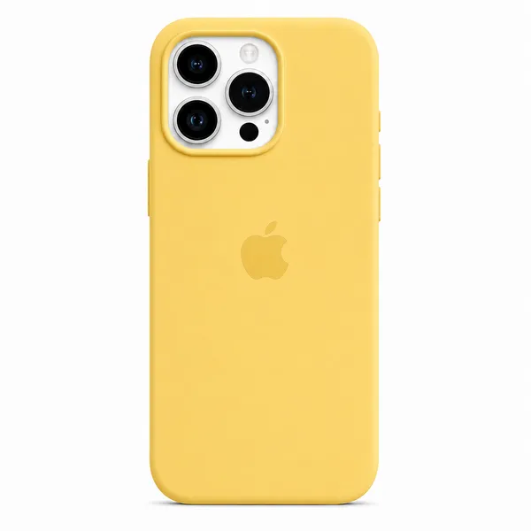 Yellow_Silicone_Phone_Case_For_Iphone_16_Pro