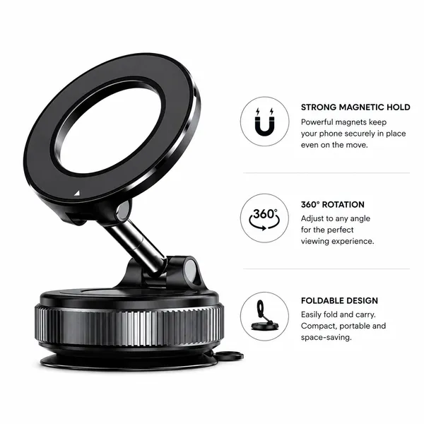 360_Degree_Magpro_N52_Magsafe_Mount_Black_|_Adjustable_Vacuum_Magnetic_Phone_Holder_Stand–Foldable_Suction_Cup_Phone_Mount_for_MagSafe,_Hands-Free_Magnetic_Car_Phone_Mount,_Cell_Phone_Holders_for_Your_Car/Gym/Mirror