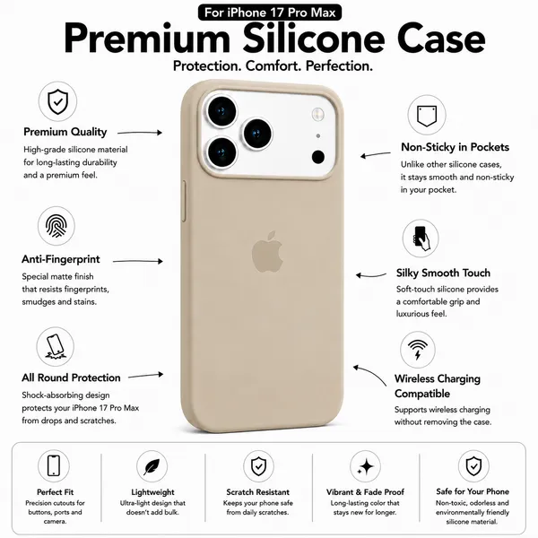 Beige_Silicone_Phone_Case_For_Iphone_17_Pro_Max