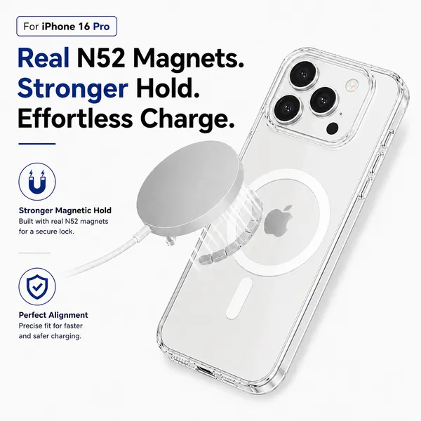 Anti_Yellow_with_N52_MagSafe_Clear_Phone_Case_For_Iphone_16_Pro