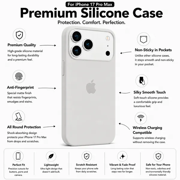 White_Silicone_Phone_Case_For_Iphone_17_Pro_Max