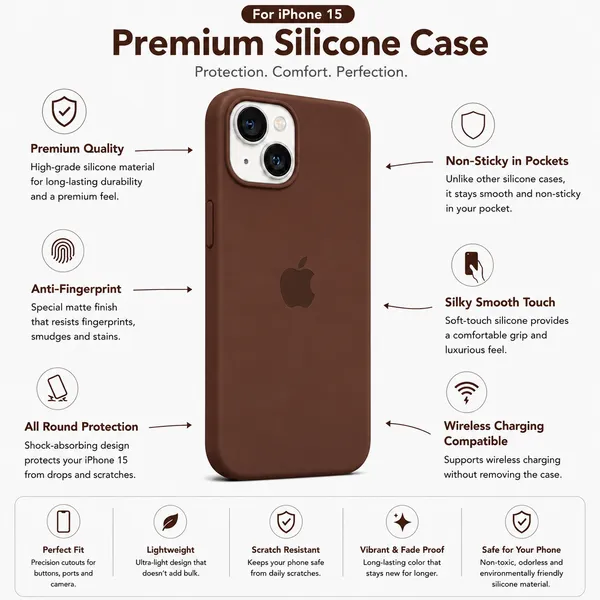 Brown_Silicone_Phone_Case_For_Iphone_15