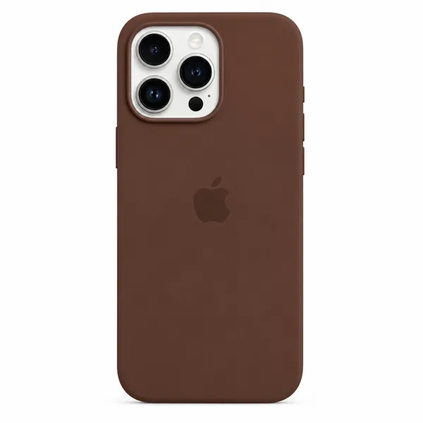Brown_Silicone_Phone_Case_For_Iphone_16_Pro