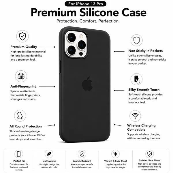 Dark_Gray_Silicone_Phone_Case_For_Iphone_13
