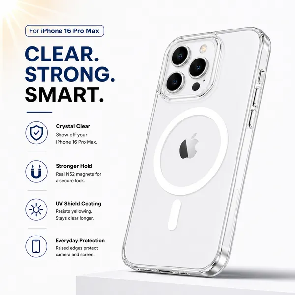 Anti_Yellow_with_N52_MagSafe_Clear_Phone_Case_For_Iphone_16_Pro_Max