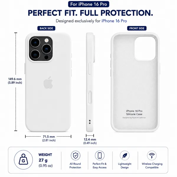 White_Silicone_Phone_Case_For_Iphone_16_Pro