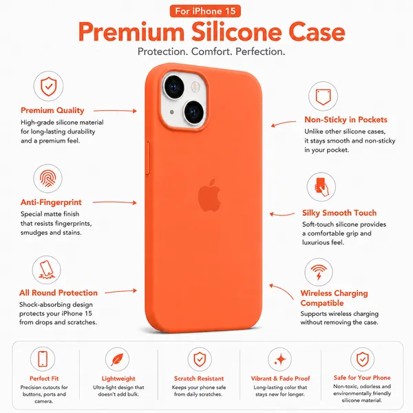 Orange_Silicone_Phone_Case_For_Iphone_15