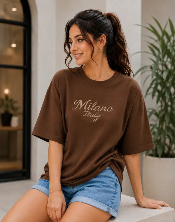 Brown_Relaxed_Fit_T-Shirt_for_Women