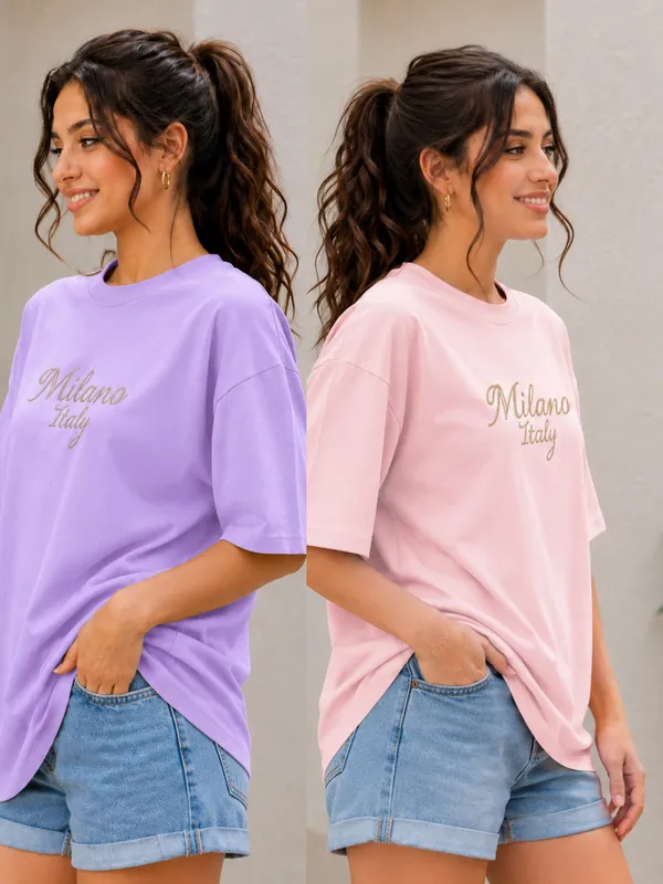 Lavender_And_Pink_Oversized_T-Shirt_for_Women
