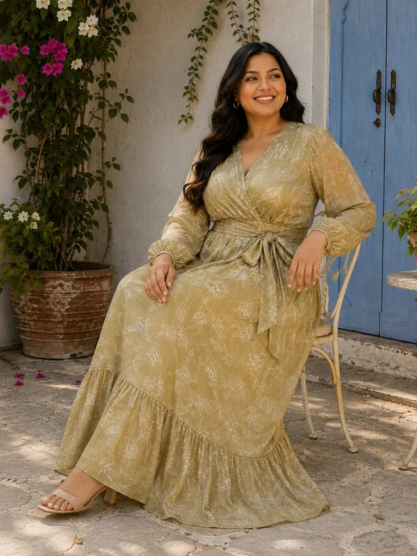 Oilve_Polyester_Long_Dress_For_Women