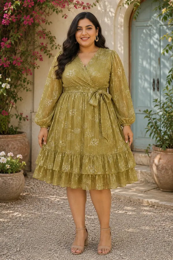 Oilve_Polyester_Short_Dress_For_Women
