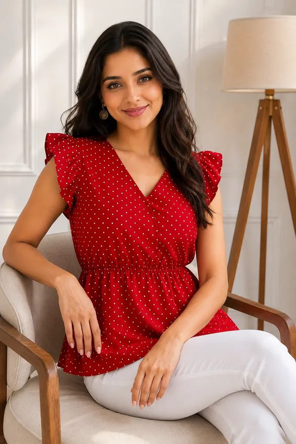 Red_Polka_Dot_Peplum_Top_for_Women
