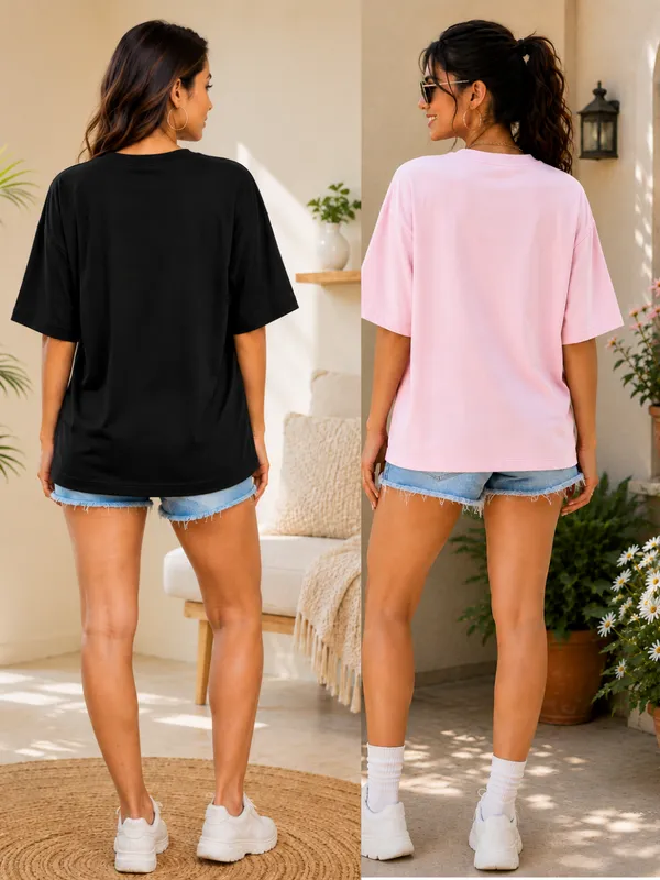 Black_And_Pink_Oversized_Graphic_T-Shirt_For_Women