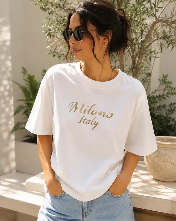 White_Casual_Fit_T-Shirt_for_Women