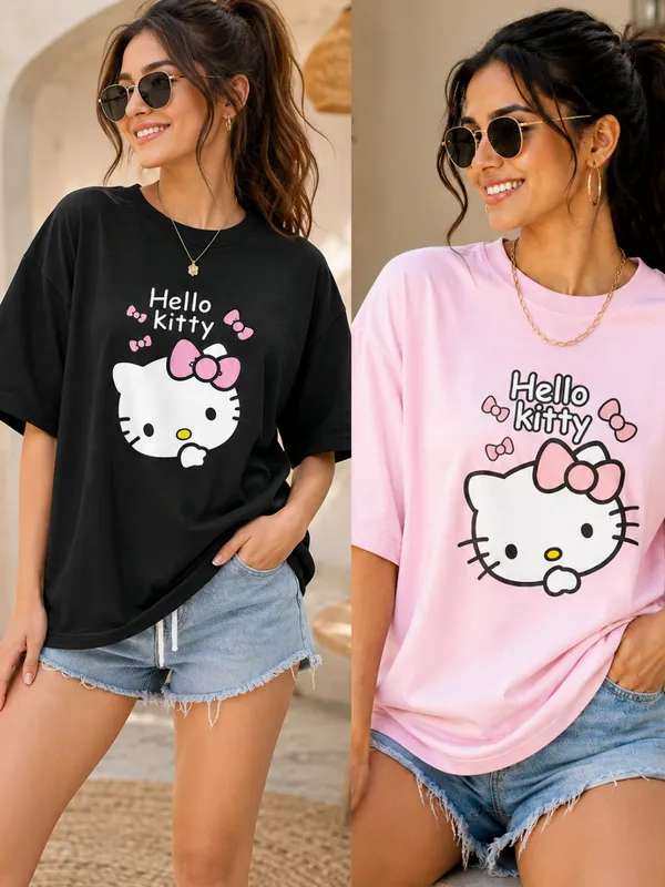 Black_And_Pink_Oversized_Graphic_T-Shirt_For_Women