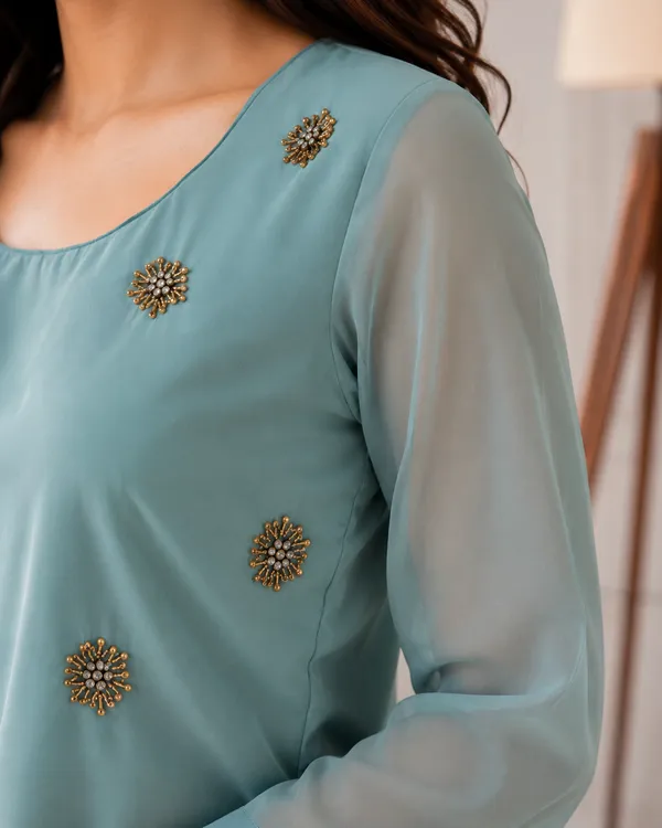 Teal_Embroidered_Straight_Kurta_for_Women